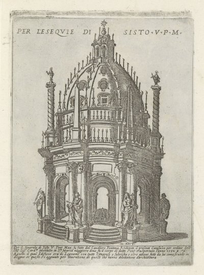 Monumento funebre per papa Sisto V da Giovanni Maggi