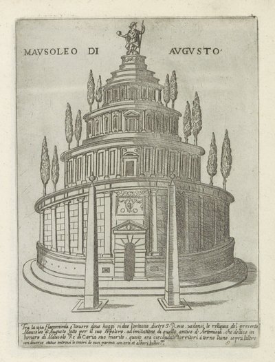 Mausoleo di Augusto a Roma da Giovanni Maggi