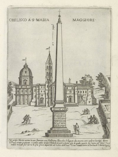 Obelisco davanti a Santa Maria Maggiore da Giovanni Maggi