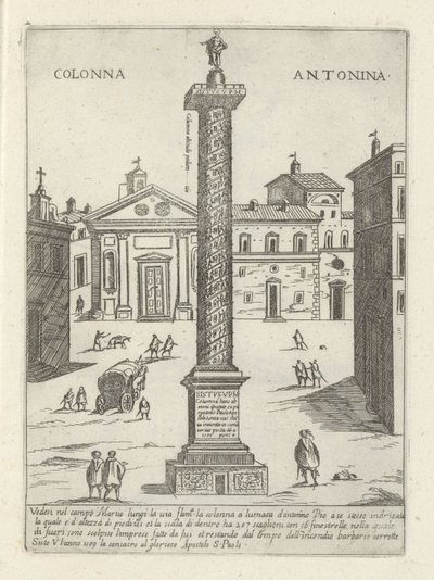 Colonna di Marco Aurelio a Roma da Giovanni Maggi