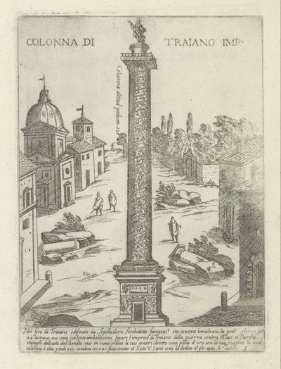 Colonna di Traiano a Roma da Giovanni Maggi