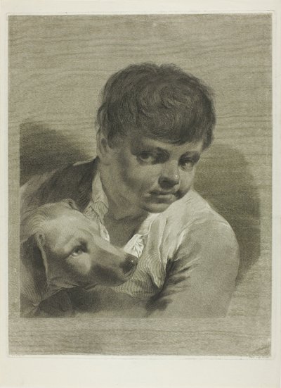 Un ragazzo con un cane da Giovanni Marco Pitteri