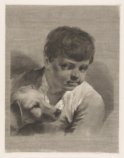 Ragazzo con cane da Giovanni Marco Pitteri