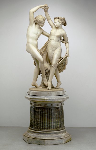 Zefiro che danza con Flora, 1870 da Giovanni Maria Benzoni