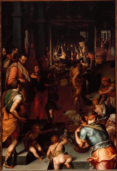 Laboratori di produzione del vetro da Giovanni Maria Butteri