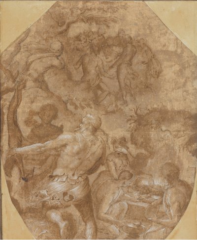 La scoperta del vetro, ca. 1570-72 da Giovanni Maria Butteri