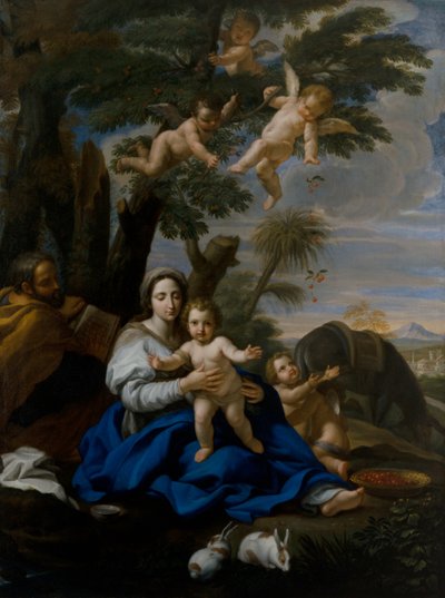 Il riposo durante la fuga in Egitto da Giovanni Maria Morandi
