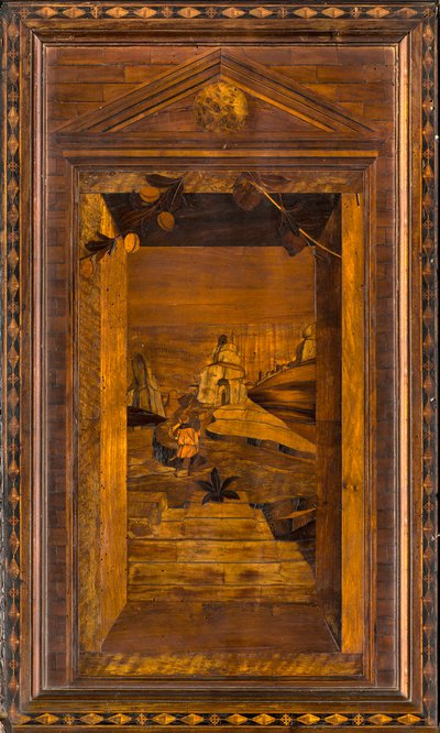 Coro Canonico Ligneo, Intarsiato da Giovanni Maria Platina 1484, Stallo Superiore da Giovanni Maria Platina