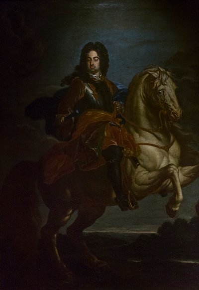 Ritratto di Francesco Farnese a cavallo, c.1705 da Giovanni Maria delle called Mulinaretto Piane