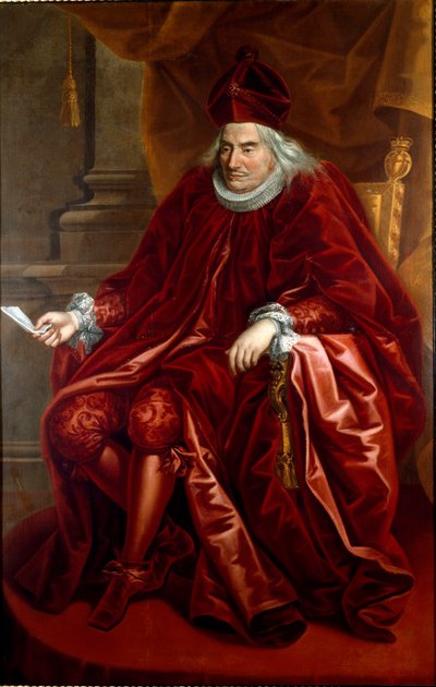 Ritratto di Oberto Della Torre (1617-1691) Doge di Genova tra il 1689 e il 1691. Dipinto di Maria Delle Piane (1660-1745) da Giovanni Maria delle called Mulinaretto Piane