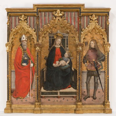 Madonna in trono con il Bambino e i santi Ubaldo e Sebastiano da Giovanni Martino Spanzotti