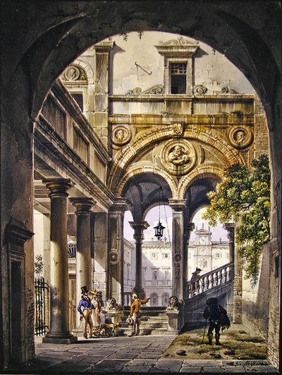 Capriccio architettonico da Giovanni Migliara