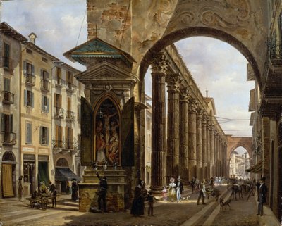 Colonne di San Lorenzo a Milano da Giovanni Migliara