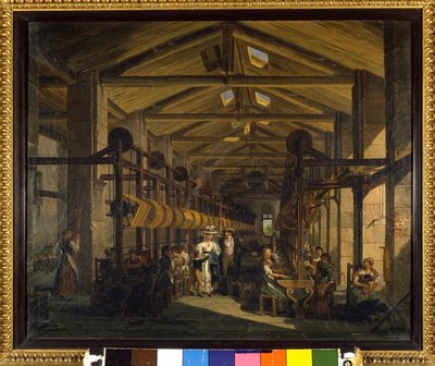 Filatura della seta da Giovanni Migliara