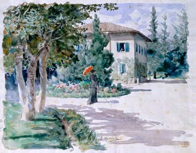 Ombrello rosso da Giovanni Muzzioli