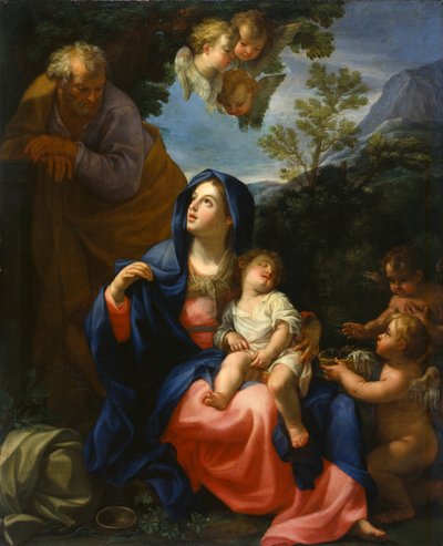Il riposo durante la fuga in Egitto da Giovanni Odazzi
