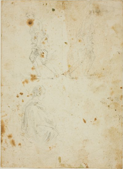 Studi di figure maschili da Giovanni Paolo Panini