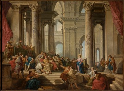 Cristo tra i dottori da Giovanni Paolo Pannini