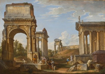 Rovine romane con l