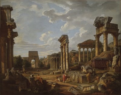 Un Capriccio del Foro Romano da Giovanni Paolo Pannini