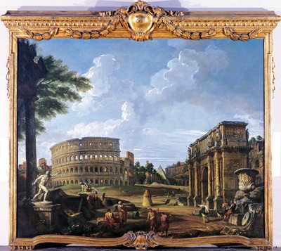 Colosseo e Arco di Costantino da Giovanni Paolo Pannini