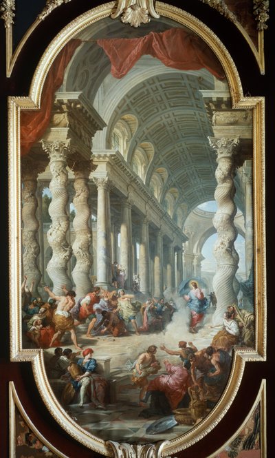 Gesù lapidato nel Tempio da Giovanni Paolo Pannini