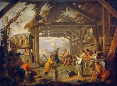 La sibilla di Cuma profetizza la nascita di Cristo da Giovanni Paolo Pannini