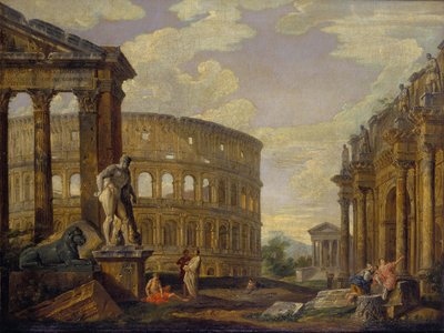 Paesaggio con Ercole e rovine dell
