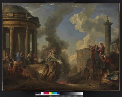 Marco Curzio che salta nella voragine, c.1730 da Giovanni Paolo Pannini