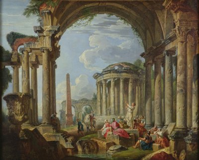 Predicazione tra le Antiche Rovine da Giovanni Paolo Pannini