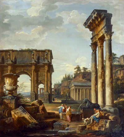 Paesaggio romano con l
