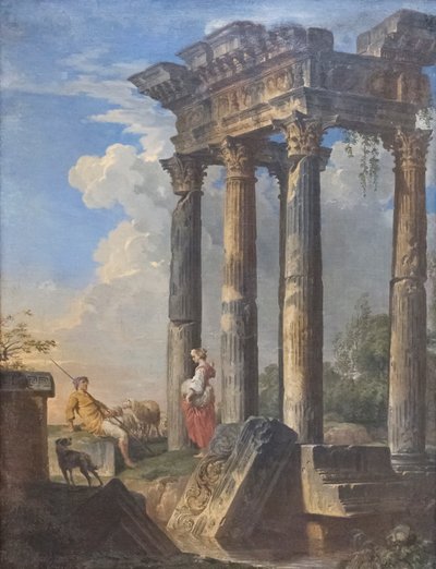 Rovine con pastori da Giovanni Paolo Pannini