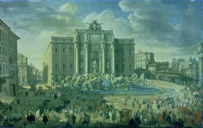 La Fontana di Trevi a Roma da Giovanni Paolo Pannini
