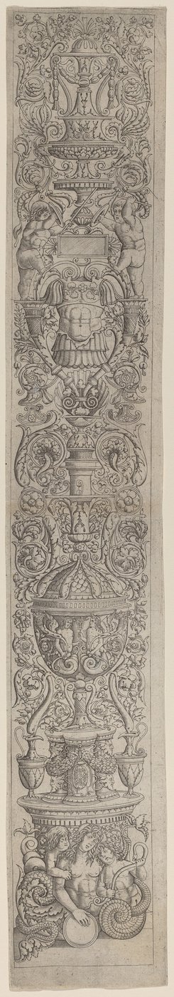 Pannello ornamentale: Nereide cavalcata da due bambini da Giovanni Pietro Birago and Zoan Andrea