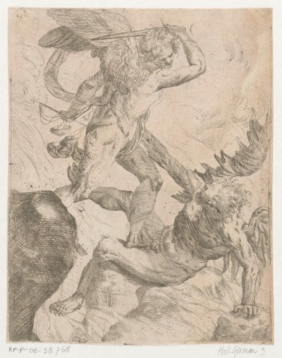 Arcangelo Michele in lotta con il diavolo da Giovanni Pietro Possenti