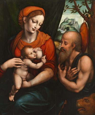 Vergine con Bambino con San Girolamo da Giovanni Pietro Rizzoli (attr. to) Giampietrino