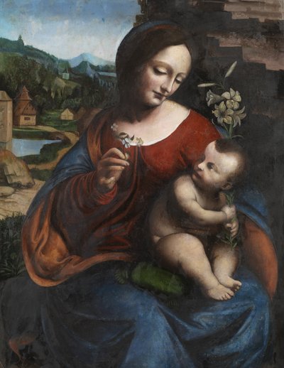 Madonna col Bambino con un giglio, c.1510-20 da Giovanni Pietro Rizzoli (attr. to) Giampietrino