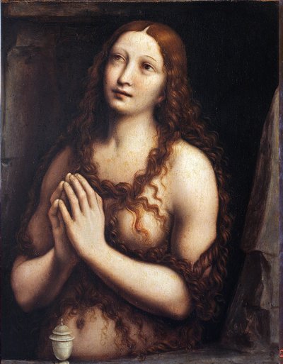 Maria Maddalena penitente di Giampietrino (prima metà del XVI secolo). Prima metà del XVI secolo - Tempera su pannello, 49x39 - Museo dell