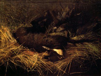Camoscio morto da Giovanni Segantini