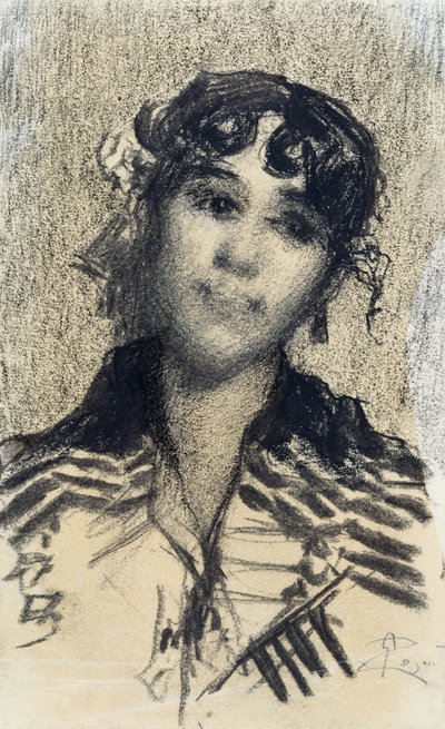 Testa di donna da Giovanni Segantini