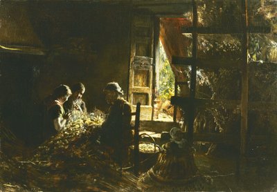 La raccolta dei bozzoli, 1882-1883 da Giovanni Segantini