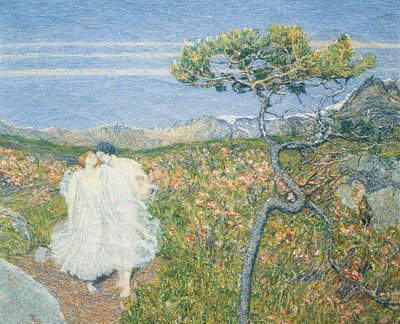 Amore alla Fonte della Vita (dettaglio) da Giovanni Segantini