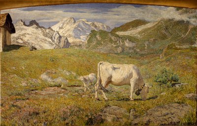 Pascoli in primavera da Giovanni Segantini