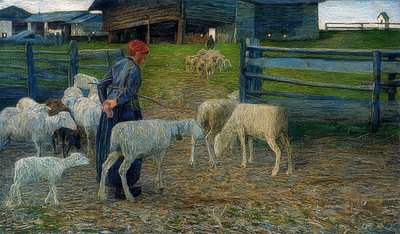 Ritorno alla stalla da Giovanni Segantini