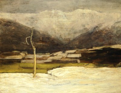 Paesaggio di Savognino da Giovanni Segantini