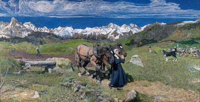 Primavera nelle Alpi, 1897 da Giovanni Segantini