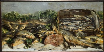 Natura morta con pesce da Giovanni Segantini