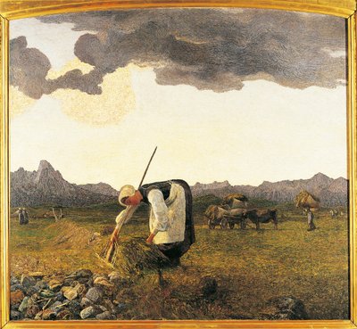 La raccolta del fieno da Giovanni Segantini
