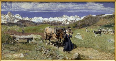 Le Alpi in primavera da Giovanni Segantini