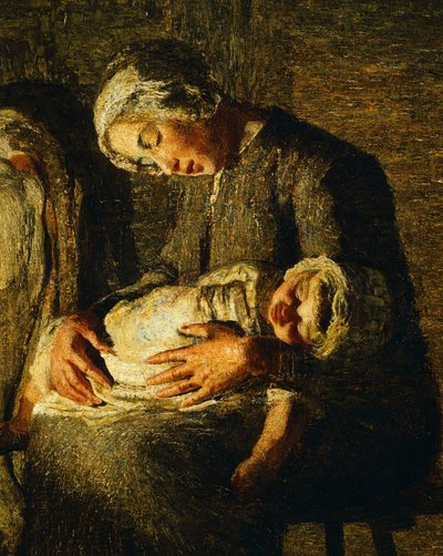 Le due madri (dettaglio) da Giovanni Segantini